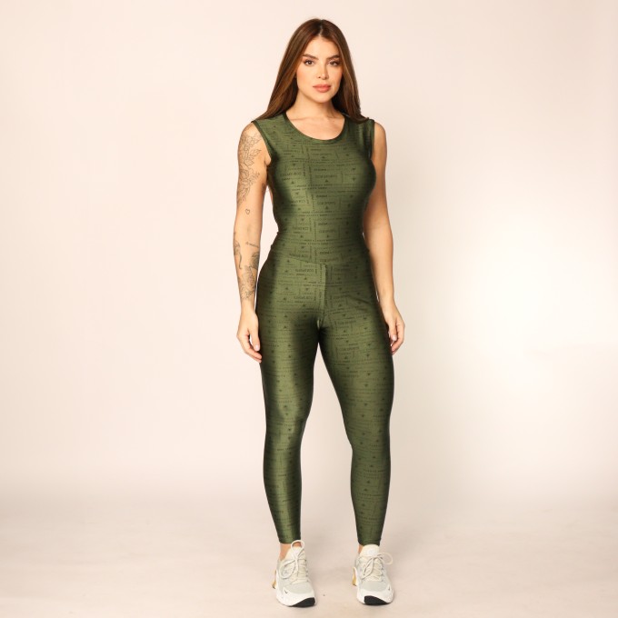 Macacão Leg Comfort Logo Croco