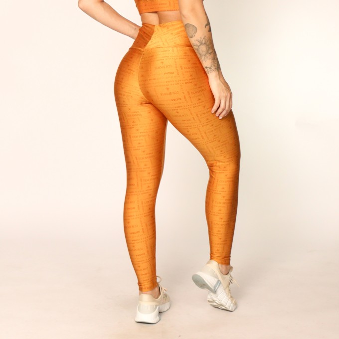 Legging Fitness Confort Logo Damasco