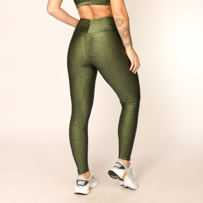 Legging Fitness Comfort Logo Croco